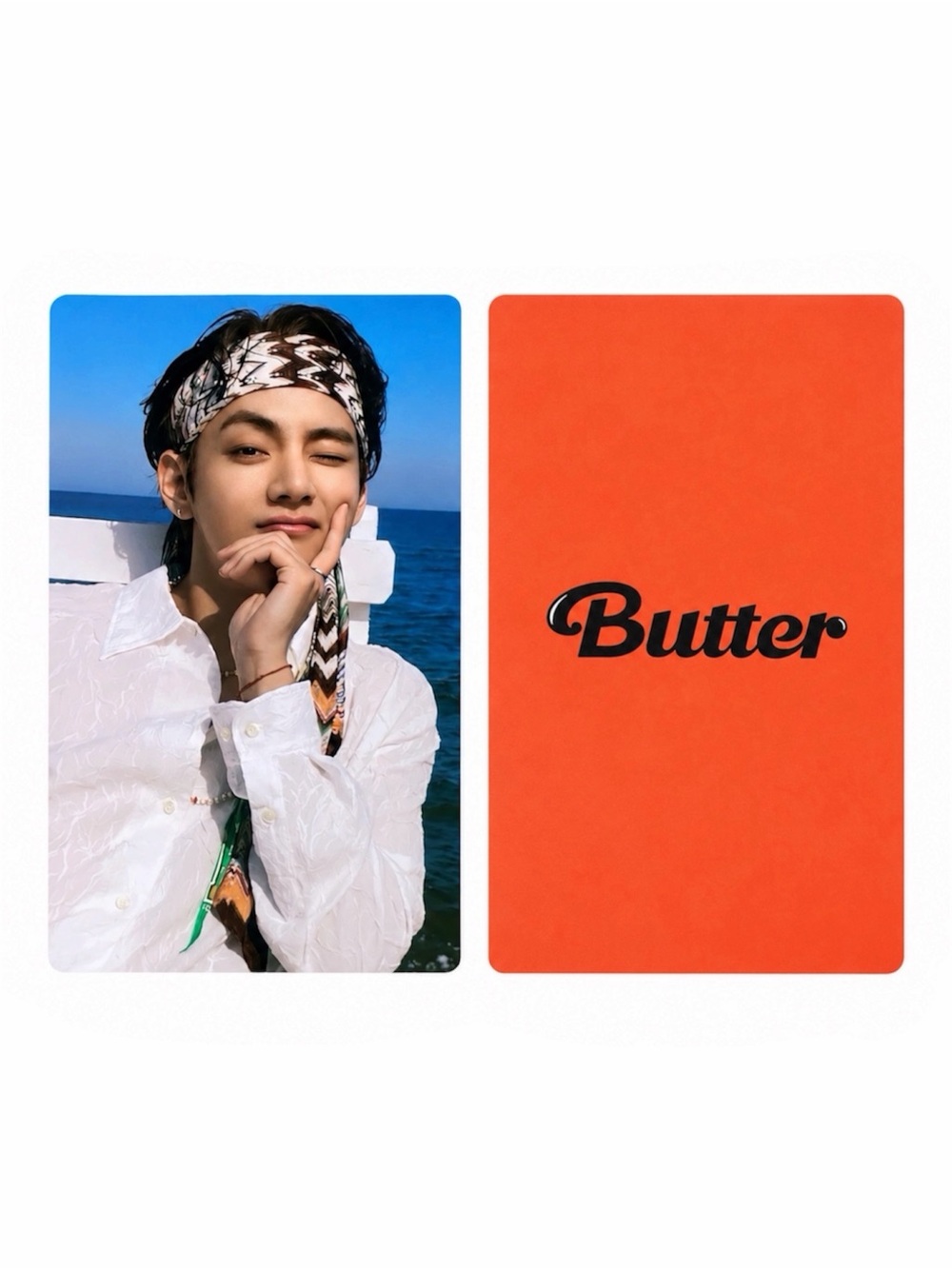 BTS BUTTER: PEACHES VERSION V PHOTO CARD - BRAND NEW
